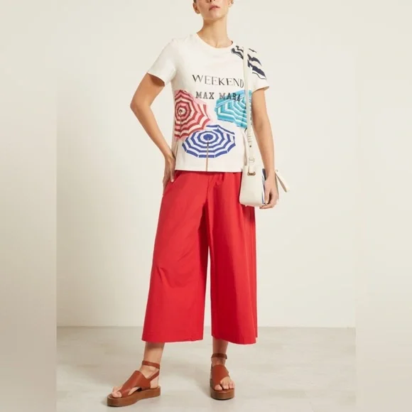 SOLD! Weekend Max Mara Label-cut Cotton T-shirt with Print Size: Various - Picture 4 of 14